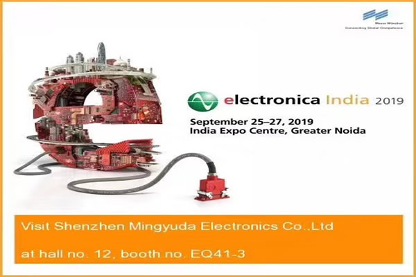 September 23, 2019-27. Shenzhen Minghao Electronics Co., Ltd. participated in the Indian international electronic components and production equipment exhibition, and the booth number is EQ41-3